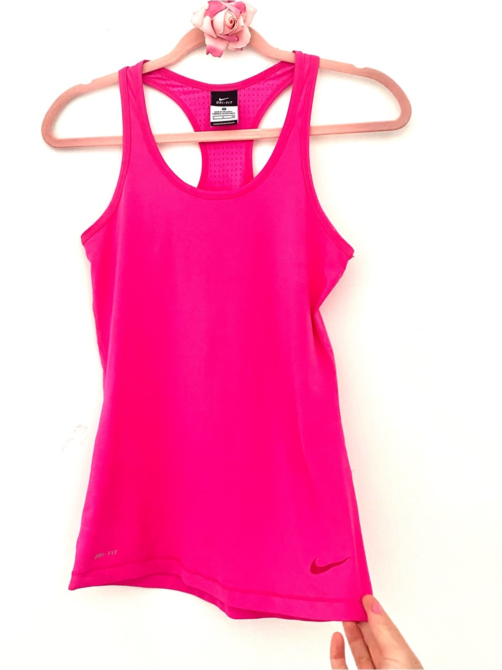 💕Nike Dri-Fit Racerback Pink Sports Tank Top SZ S